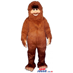 Amazing Human-Like All Brown Ape Animal Plush Mascot - Custom