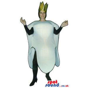 Big White Wisdom Tooth Adult Size Costume With A Crown - Custom