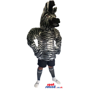 Customizable Zebra Animal Plush Half-Length Mascot - Custom