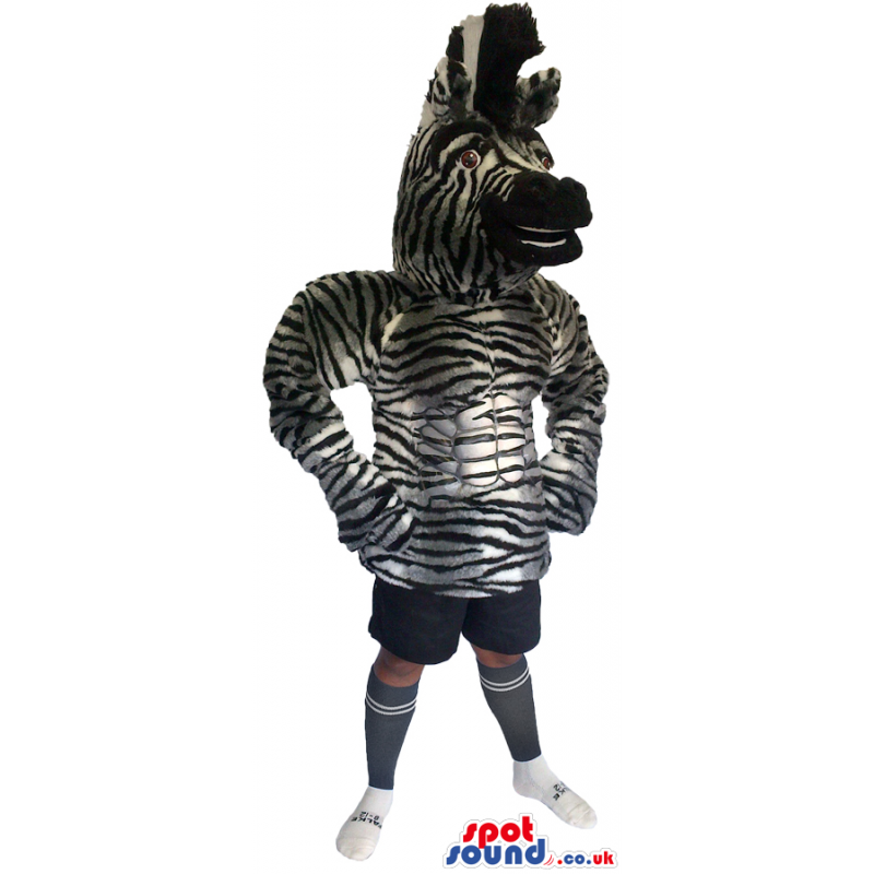 Customizable Zebra Animal Plush Half-Length Mascot - Custom