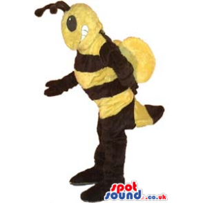 Yellow And Black Bee Insect Plush Mascot - Custom Mascots