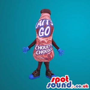 Chocolate Drink Brand Mascot With No Face - Custom Mascots