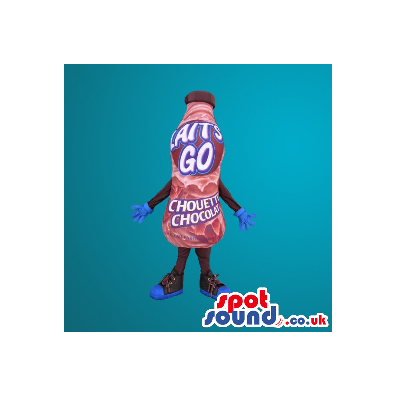 Chocolate Drink Brand Mascot With No Face - Custom Mascots