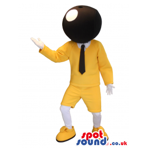 Famous Bic Ball Pens Yellow And Black Mascot - Custom Mascots
