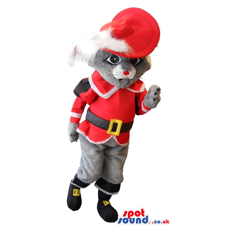 Popular Grey Puss In Boots Character Plush Mascot - Custom