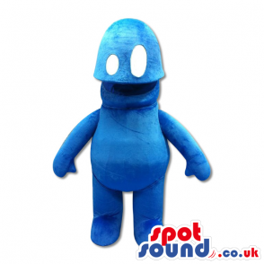 Blue Fantasy Plush Mascot With White Eyes - Custom Mascots