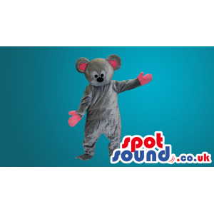 Grey Customisable Plush Mouse Mascot - Custom Mascots