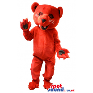 Customisable Red Bear Plush Mascot - Custom Mascots