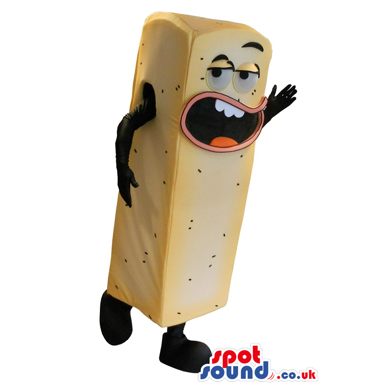 Big Fish Stick Mascot With Funny Face - Custom Mascots