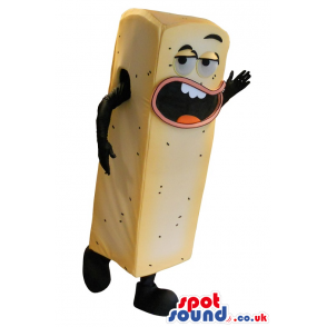 Big Fish Stick Mascot With Funny Face - Custom Mascots