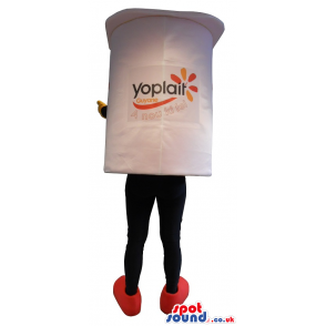 Yoplait Yogurt Mascot With Funny Face - Custom Mascots