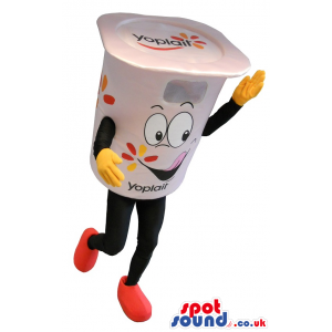 Yoplait Yogurt Mascot With Funny Face - Custom Mascots