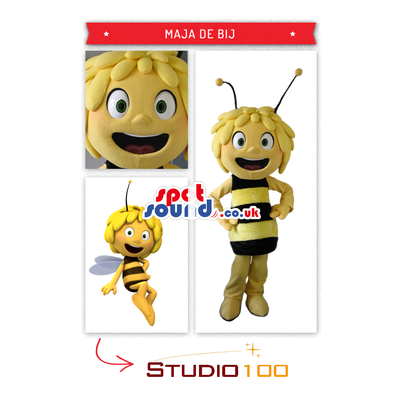 Popular Maya Bee Character Mascot - Custom Mascots