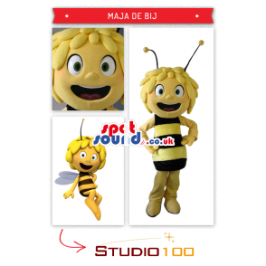 Popular Maya Bee Character Mascot - Custom Mascots