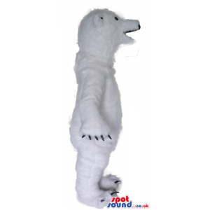 White polar bear with open mouth - Custom Mascots