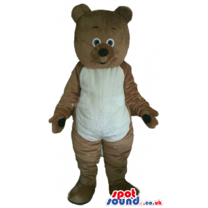 Brown bear with white belly - Custom Mascots