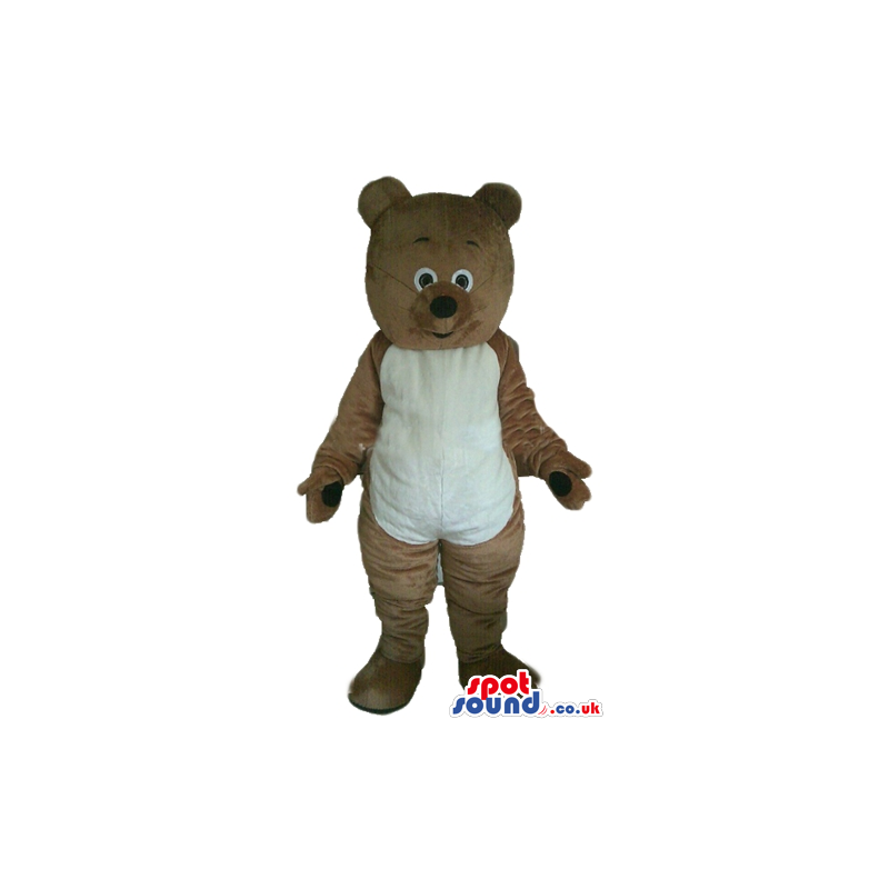 Brown bear with white belly - Custom Mascots