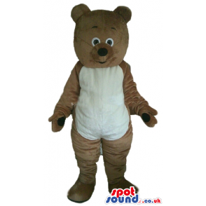 Brown bear with white belly - Custom Mascots