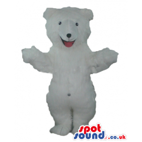 Smiling white polar bear - your mascot in a box! - Custom