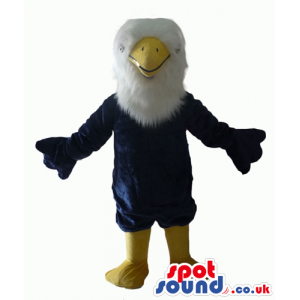 Black eagle with white head and yellow beak and legs - Custom