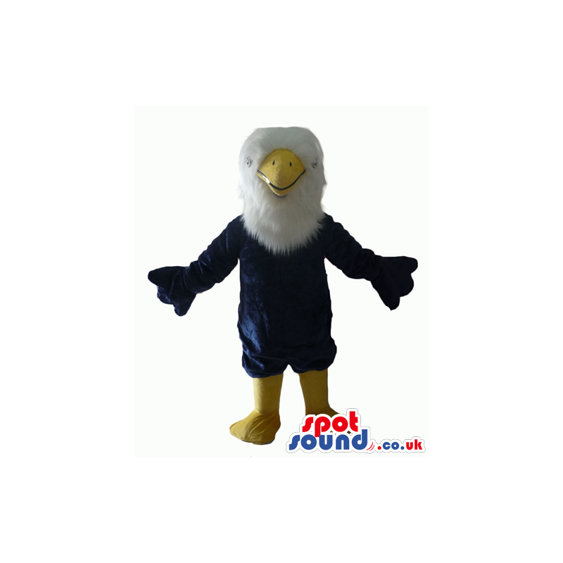 Black eagle with white head and yellow beak and legs - Custom