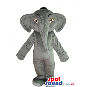 Grey elephant mascot costume - Custom Mascots