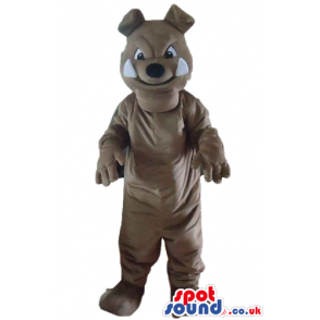 Brown dog with beige cheeks and a sarcastic smile - Custom