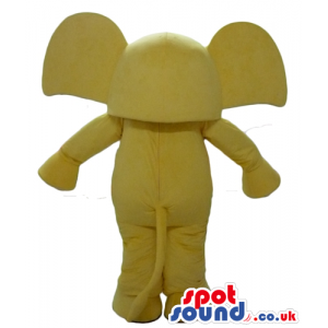 Yellow elephant with big eyes and white toenails - Custom