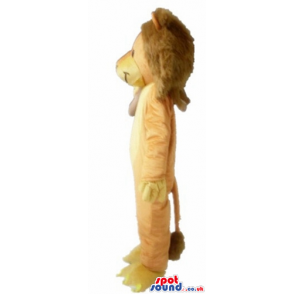 Mascot costume of a brown lion - Custom Mascots