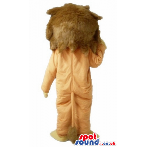 Mascot costume of a brown lion - Custom Mascots