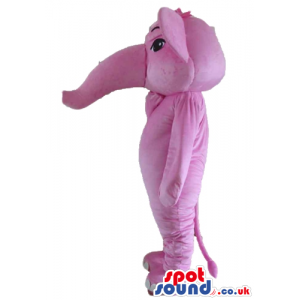 Mascot costume of a pink elephant - Custom Mascots