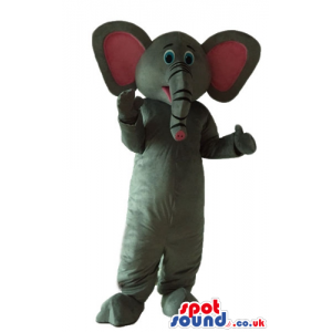 Mascot costume of an elephant with big ears - Custom Mascots