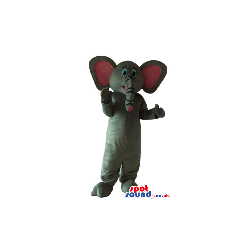 Mascot costume of an elephant with big ears - Custom Mascots