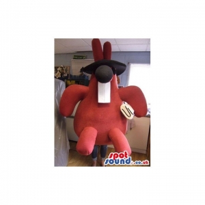 SPOTSOUND UK Mascot of the day : All Red Mole Animal Mascot With Huge Teeth Wearing A Black Hat. Discover our #spotsound #uk #mascots and all other Animal mascotson our webiste : https://bit.ly/3sKy4o1588. #mascot #costume #party #marketing #events #mas... https://www.spotsound.co.uk/animal-mascots/3969-all-red-mole-animal-mascot-with-huge-teeth-wearing-a-black-hat.html