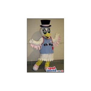 SPOTSOUND UK Mascot of the day : Girl White Bird Plush Mascot Wearing A Top Hat And Logo. Discover our #spotsound #uk #mascots and all other Mascot of birdson our webiste : https://bit.ly/3sKy4o2100. #mascot #costume #party #marketing #events #mascots https://www.spotsound.co.uk/mascot-of-birds/4558-girl-white-bird-plush-mascot-wearing-a-top-hat-and-logo.html