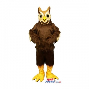 SPOTSOUND UK Mascot of the day : Dark Brown Owl Plush Mascot With Yellow Eyes And Feet. Discover our #spotsound #uk #mascots and all other Mascot of birdson our webiste : https://bit.ly/3sKy4o1851. #mascot #costume #party #marketing #events #mascots https://www.spotsound.co.uk/mascot-of-birds/4271-dark-brown-owl-plush-mascot-with-yellow-eyes-and-feet.html