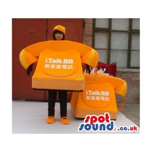 SPOTSOUND UK Mascot of the day : Customizable Orange Big Landline Phone With Text Mascot. Discover our #spotsound #uk #mascots and all other Mascots objecton our webiste : https://bit.ly/3sKy4o1309. #mascot #costume #party #marketing #events #mascots https://www.spotsound.co.uk/mascots-object/3657-customizable-orange-big-landline-phone-with-text-mascot.html