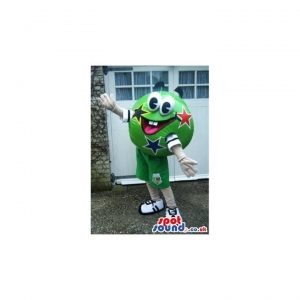 SPOTSOUND UK Mascot of the day : Green Ball With S Mascot Wearing Shorts With Logo. Discover our #spotsound #uk #mascots and all other Mascots objecton our webiste : https://bit.ly/3sKy4o1585. #mascot #costume #party #marketing #events #mascots https://www.spotsound.co.uk/mascots-object/3966-green-ball-with-s-mascot-wearing-shorts-with-logo.html
