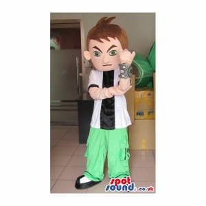 SPOTSOUND UK Mascot of the day : Human Boy Character Mascot Wearing Green Pants And A Device. Discover our #spotsound #uk #mascots and all other Human Mascotson our webiste : https://bit.ly/3sKy4o1382. #mascot #costume #party #marketing #events #mascots https://www.spotsound.co.uk/human-mascots/3741-human-boy-character-mascot-wearing-green-pants-and-a-device.html