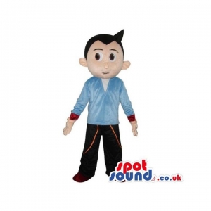 SPOTSOUND UK Mascot of the day : Black-Haired Boy Mascot Wearing A Blue Shirt And Brown Pants. Discover our #spotsound #uk #mascots and all other Human Mascotson our webiste : https://bit.ly/3sKy4o1813. #mascot #costume #party #marketing #events #mascots https://www.spotsound.co.uk/human-mascots/4218-black-haired-boy-mascot-wearing-a-blue-shirt-and-brown-pants.html