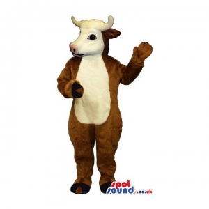 SPOTSOUND UK Mascot of the day : Brown Cow Animal Plush Mascot With A White Belly And Face. Discover our #spotsound #uk #mascots and all other Mascot cowon our webiste : https://bit.ly/3sKy4o2083. #mascot #costume #party #marketing #events #mascots https://www.spotsound.co.uk/mascot-cow/4539-brown-cow-animal-plush-mascot-with-a-white-belly-and-face.html